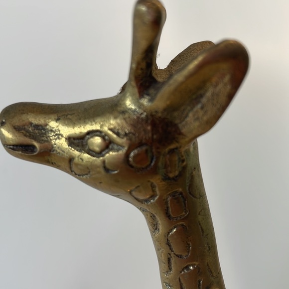 Vintage Solid Brass Giraffes - Picture 11 of 15